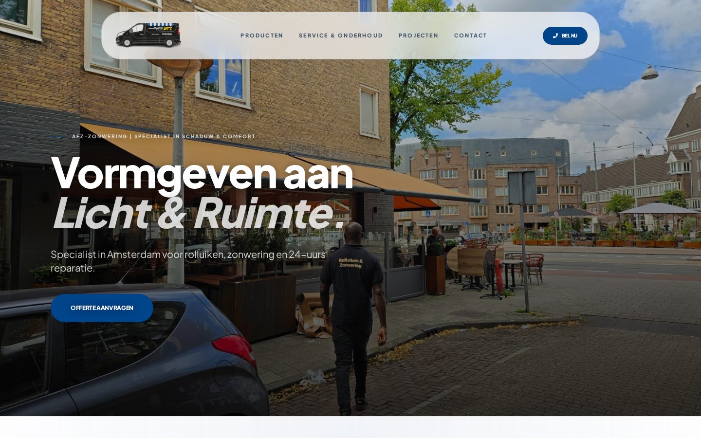 AFZ Zonwering website
